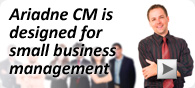 ariadne cm is designed for small business management